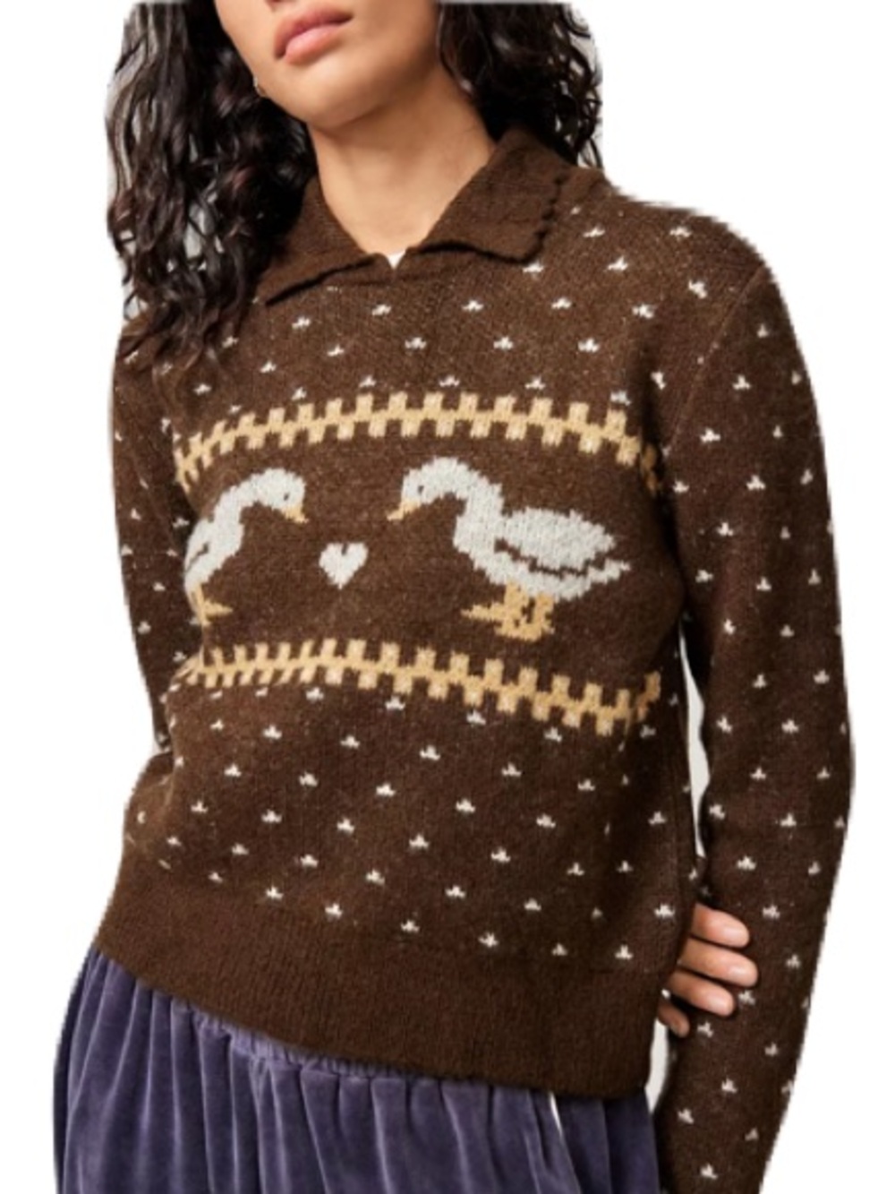Freshman 1996 Goose Knit Sweater Small